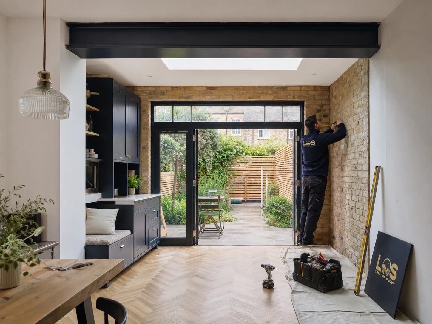 Editorial concept of a coordinated renovation inside an Ilford terraced home