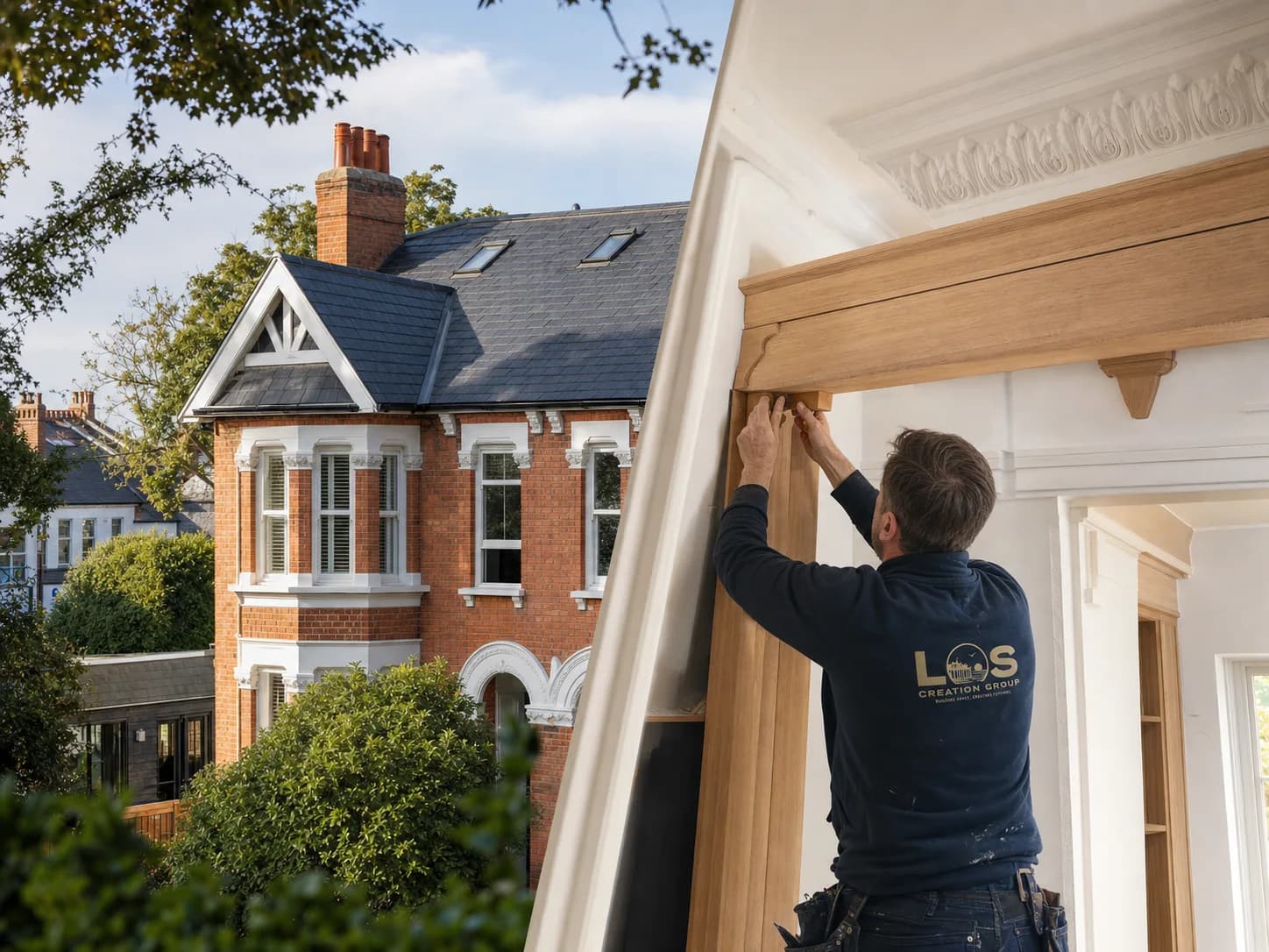 Editorial concept of careful period-home loft work in Woodford and Wanstead